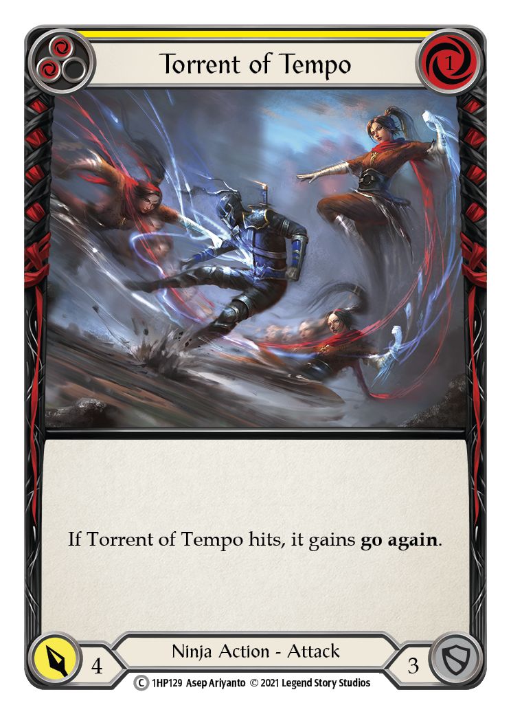 Torrent of Tempo (Yellow) [1HP129] (History Pack 1) | The CG Realm