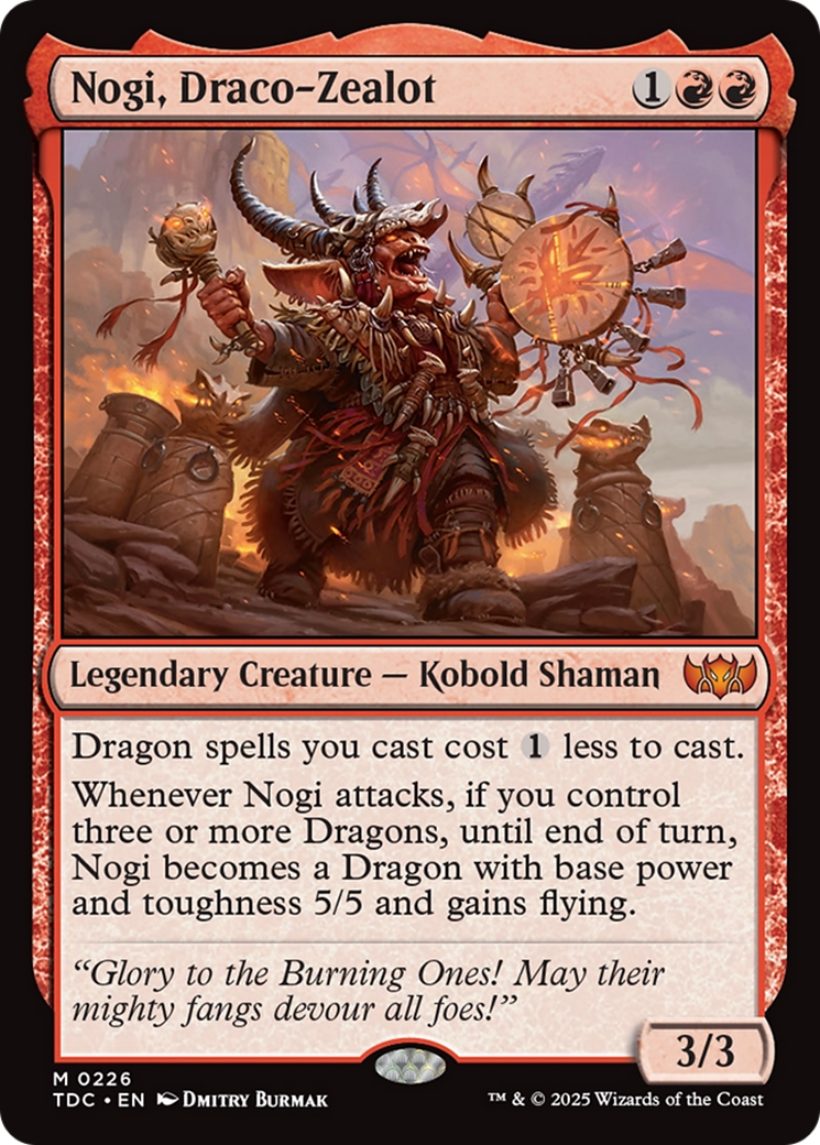 Nogi, Draco-Zealot [Tarkir: Dragonstorm Commander] | The CG Realm