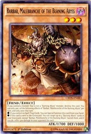 Barbar, Malebranche of the Burning Abyss (CROS-EN083) - Crossed Souls Unlimited