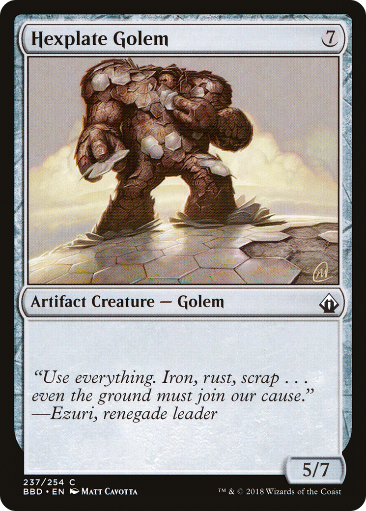 Hexplate Golem (BBD-237) - Battlebond