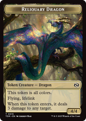 Reliquary Dragon // Dragon (0011) Double-Sided Token [Tarkir: Dragonstorm Tokens] | The CG Realm
