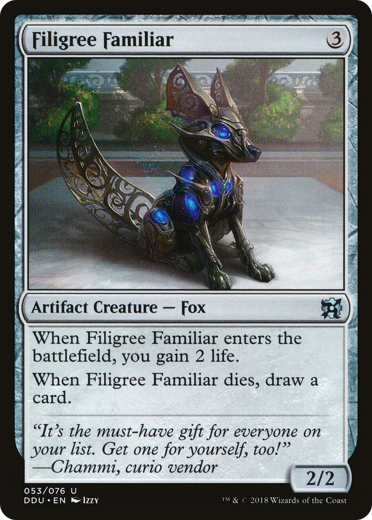 Filigree Familiar (DDU-053) - Duel Decks: Elves vs. Inventors