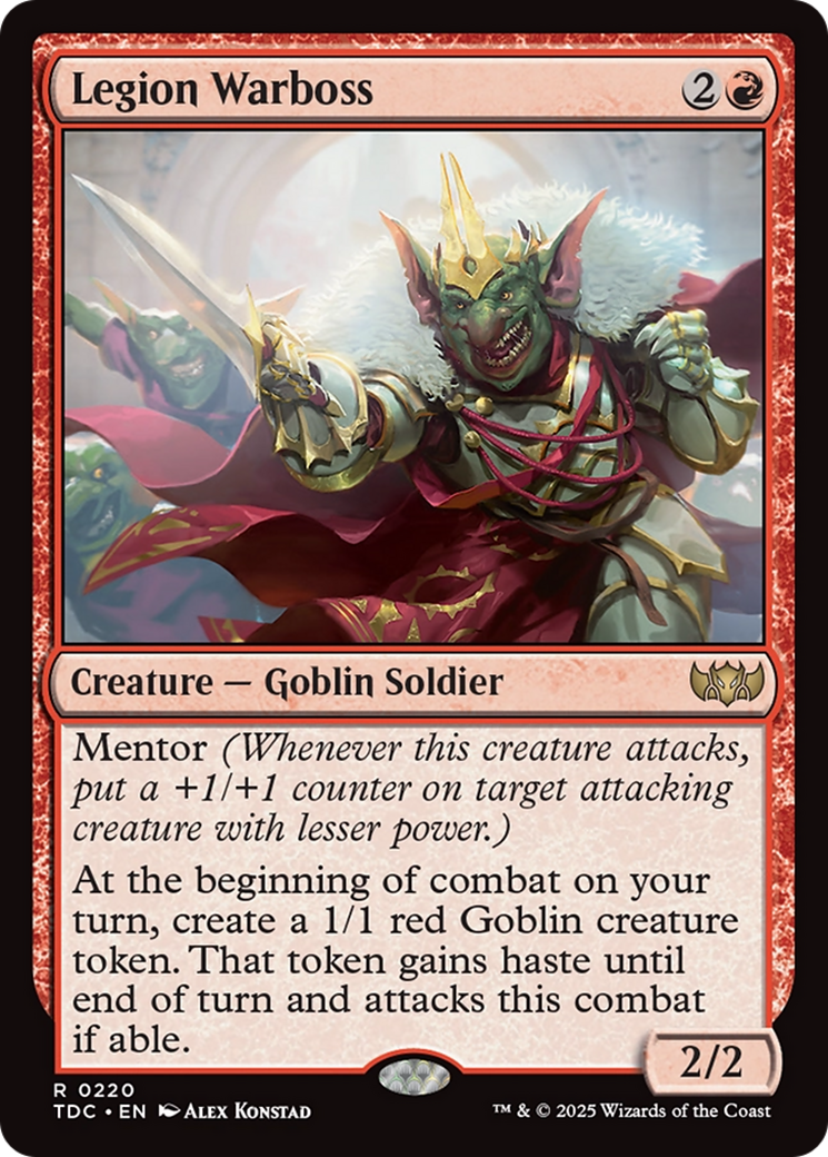 Legion Warboss [Tarkir: Dragonstorm Commander] | The CG Realm