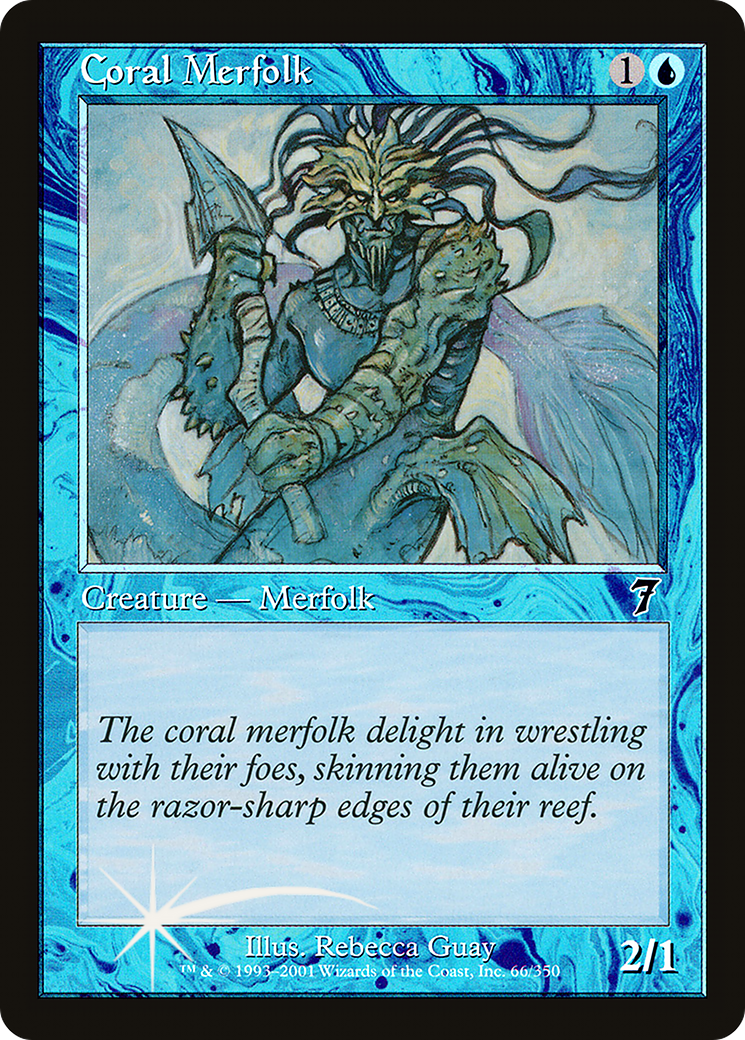 Coral Merfolk (7ED-066) - 7th Edition
