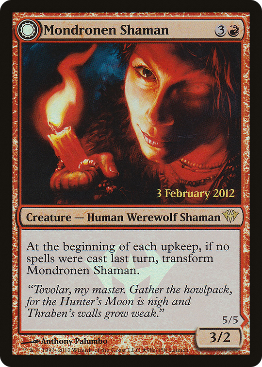 Mondronen Shaman (LARP-098) - Dark Ascension Promos: (Double Faced Transform) Foil