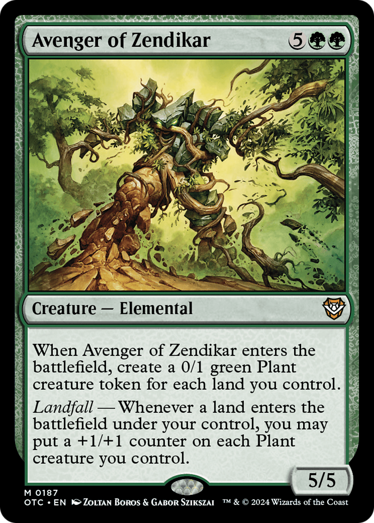 Avenger of Zendikar [Outlaws of Thunder Junction Commander] | The CG Realm