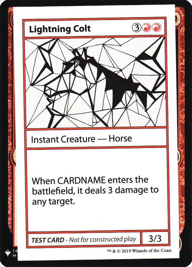 Lightning Colt [Mystery Booster Playtest Cards] | The CG Realm