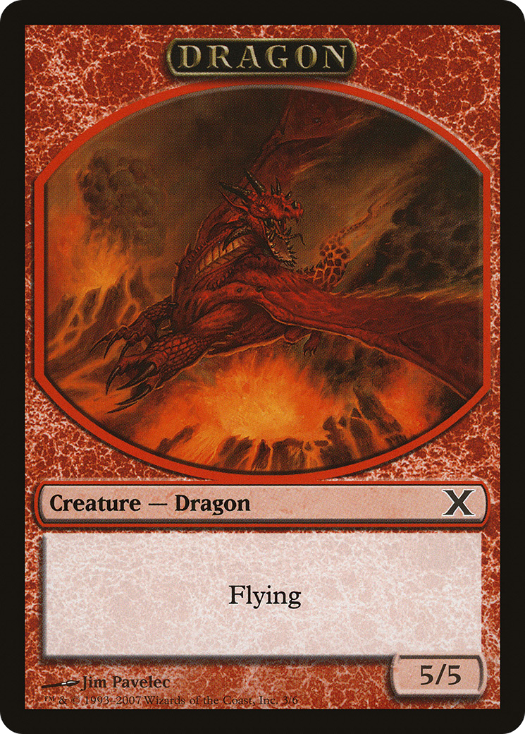 Dragon Token (10E-003) - Tenth Edition Tokens