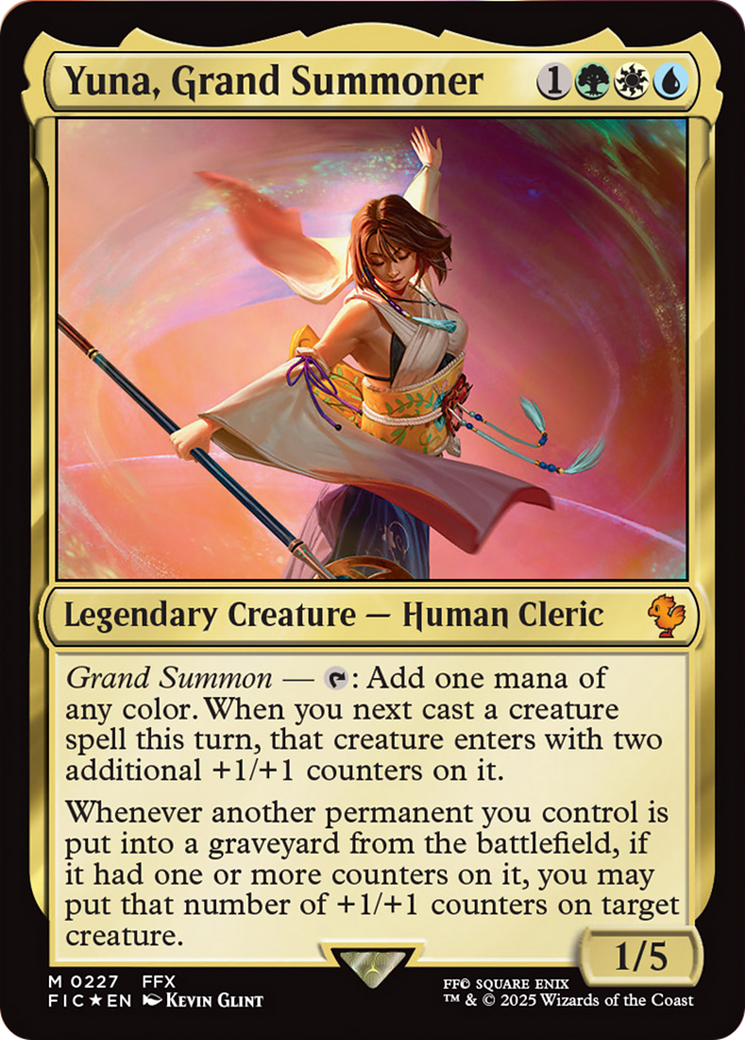 Yuna, Grand Summoner (Surge Foil) [FINAL FANTASY Commander] | The CG Realm