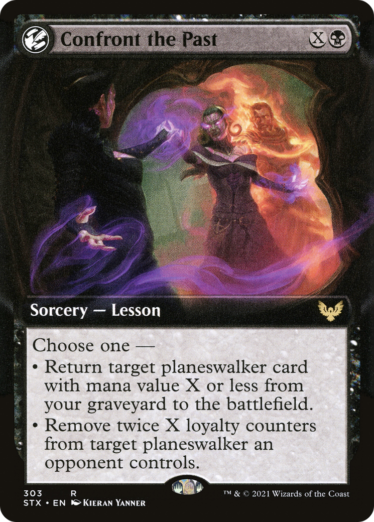 Confront the Past (Extended Art) (STX-303) - Strixhaven: School of Mages: (Extended Art, lesson)