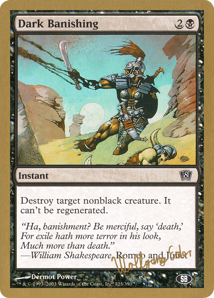 Dark Banishing - 2003 Wolfgang Eder (8ED) (SB) (WCD-) - World Championship Decks 2003