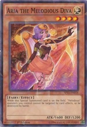 Aria the Melodious Diva (Shatterfoil) (SP15-EN018) - Star Pack ARC-V 1st Edition