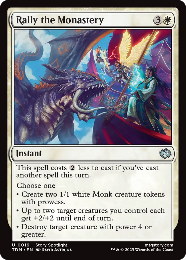 Rally the Monastery [Tarkir: Dragonstorm] | The CG Realm