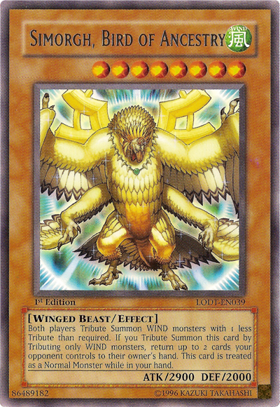 Simorgh, Bird of Ancestry [LODT-EN039] Rare | The CG Realm