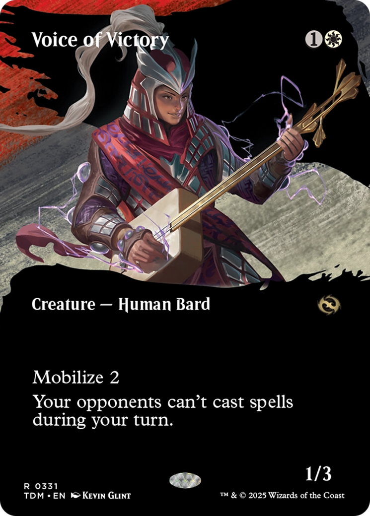 Voice of Victory (Borderless) [Tarkir: Dragonstorm] | The CG Realm