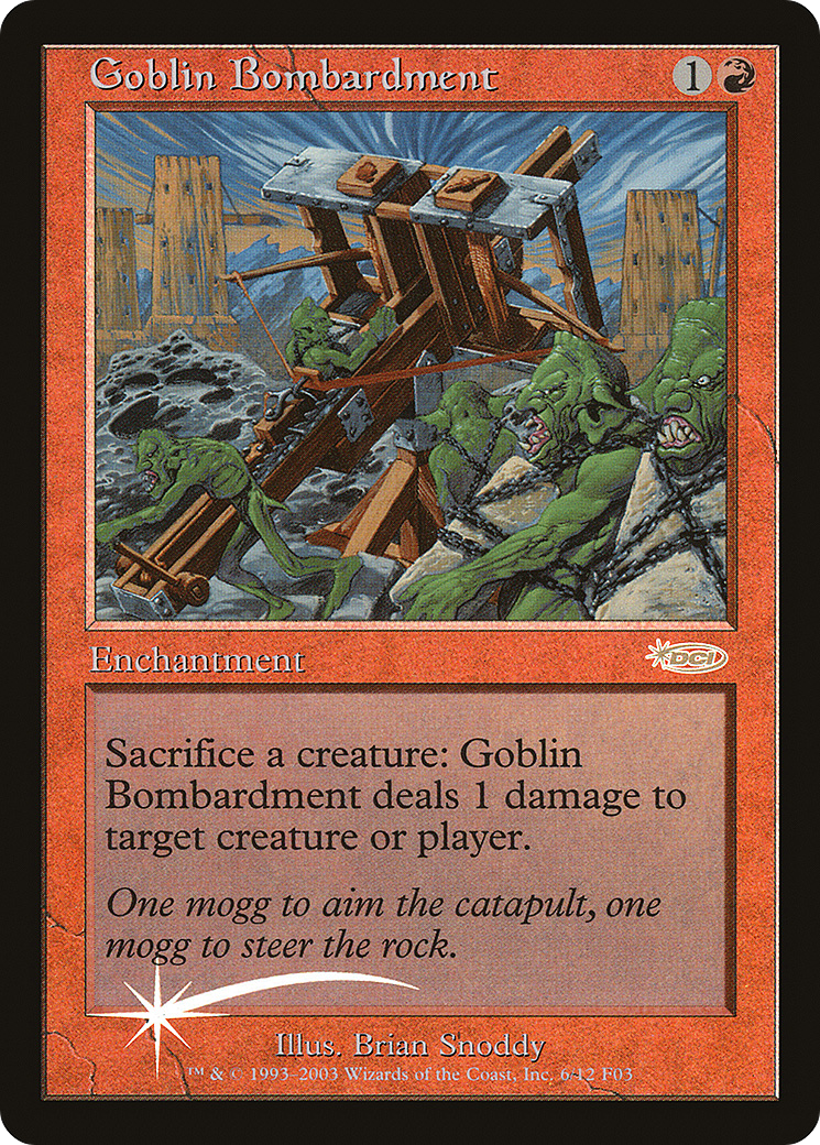 Goblin Bombardment (FNM-) - Friday Night Magic 2003 Foil