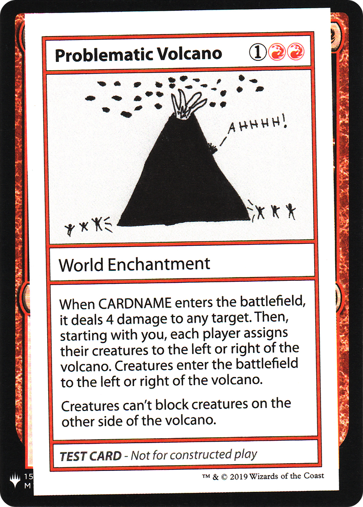 Problematic Volcano (CMB1-) - Mystery Booster Playtest Cards 2019