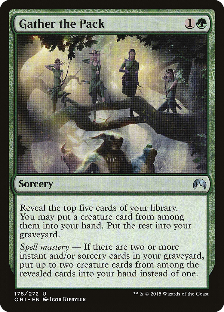 Gather the Pack (ORI-178) - Magic Origins