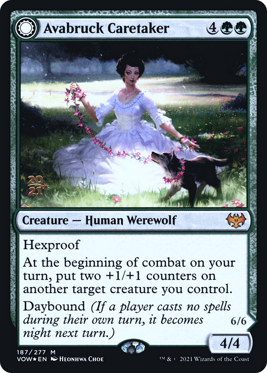 Avabruck Caretaker (PRE-187) - Innistrad: Crimson Vow Promos: (Double Faced Transform) Foil