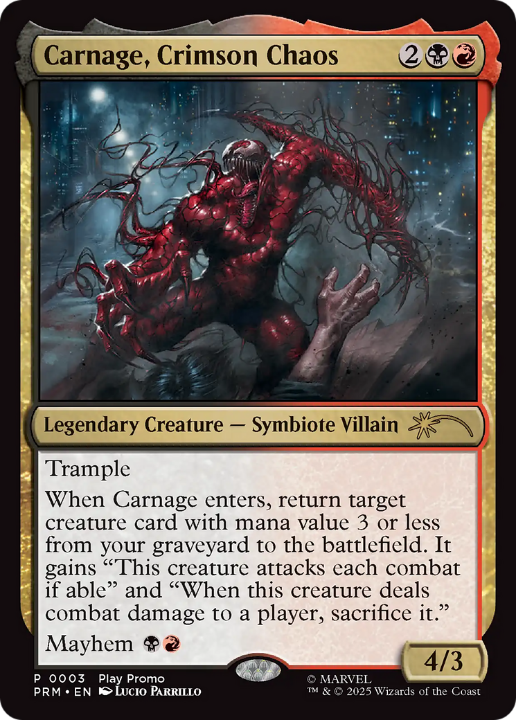 Carnage, Crimson Chaos [Wizards Play Network 2025] | The CG Realm