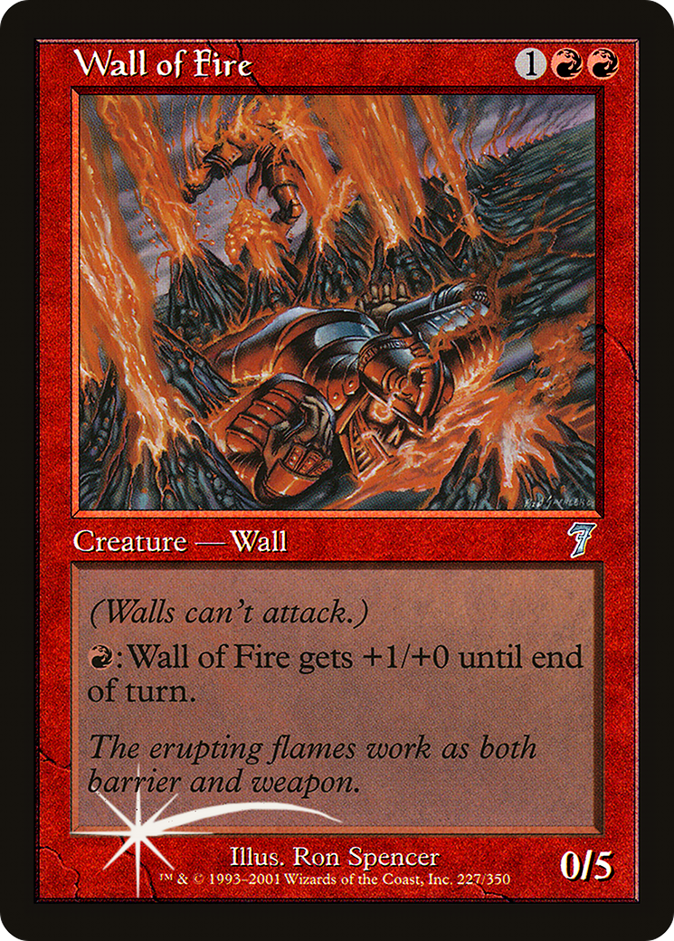 Wall of Fire (7ED-227) - 7th Edition