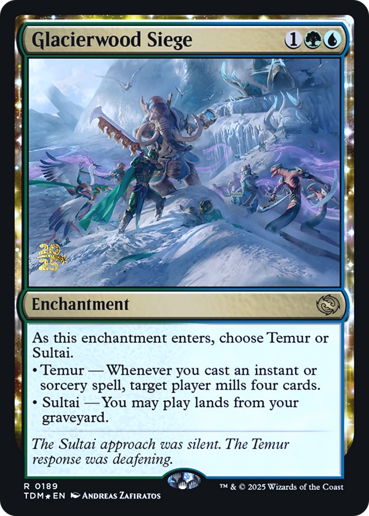 Glacierwood Siege (PRE-189) - Prerelease Cards Foil