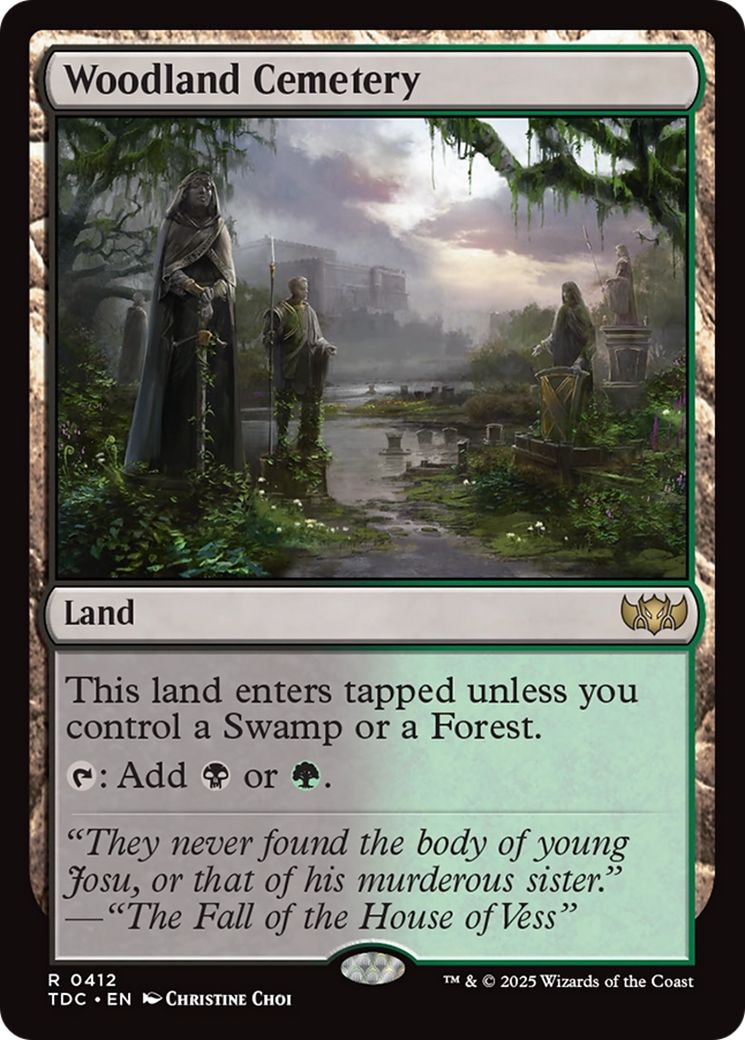 Woodland Cemetery [Tarkir: Dragonstorm Commander] | The CG Realm