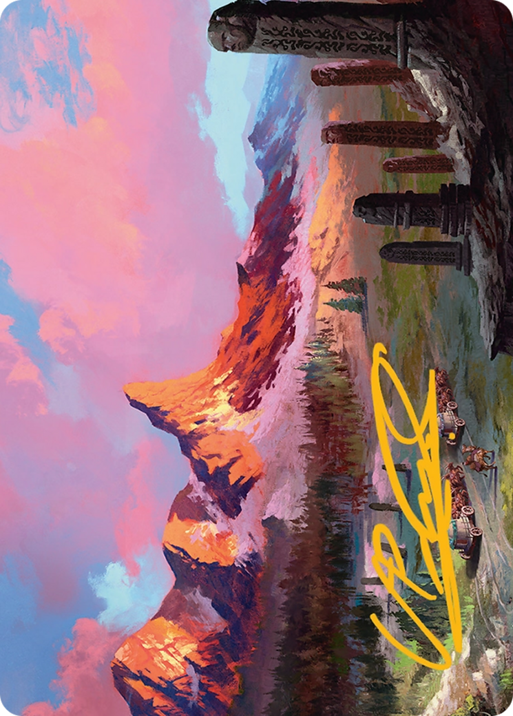Rugged Highlands Art Card (29/54) [Tarkir: Dragonstorm Art Series] | The CG Realm
