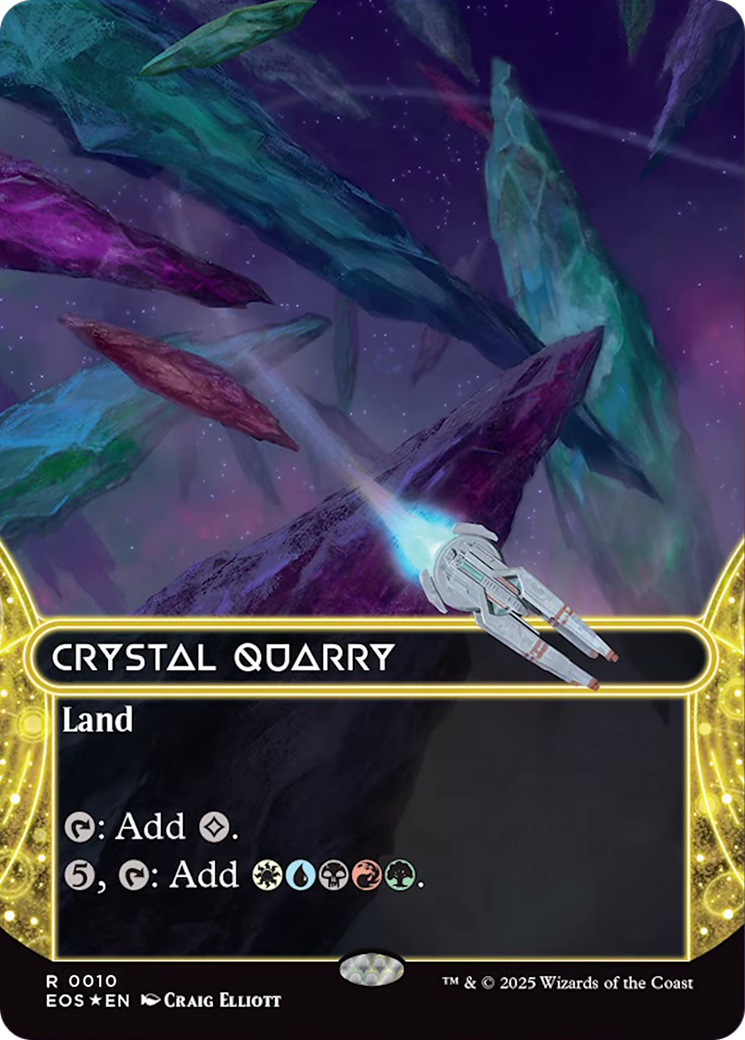 Crystal Quarry (0010) (Borderless) [Edge of Eternities: Stellar Sights] | The CG Realm
