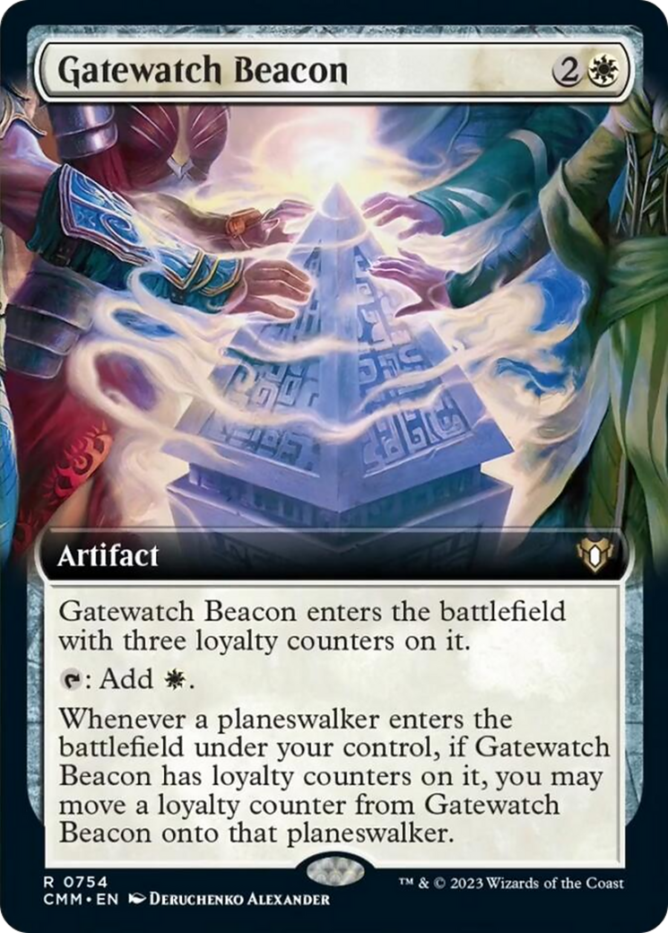 Gatewatch Beacon (Extended Art) [Commander Masters] | The CG Realm