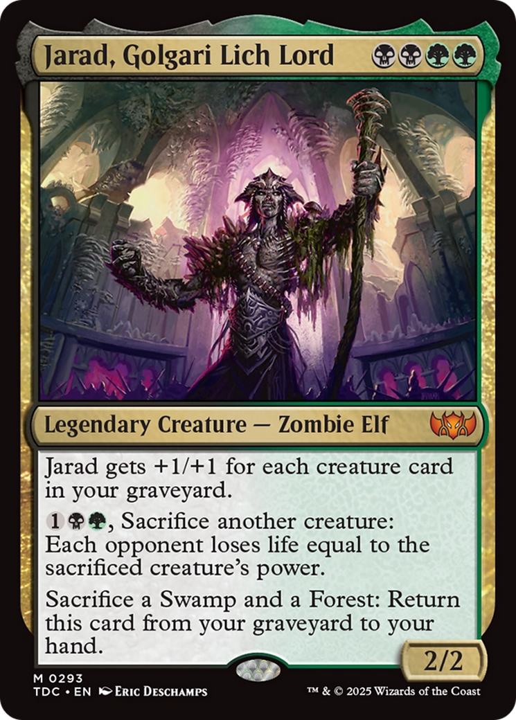 Jarad, Golgari Lich Lord [Tarkir: Dragonstorm Commander] | The CG Realm