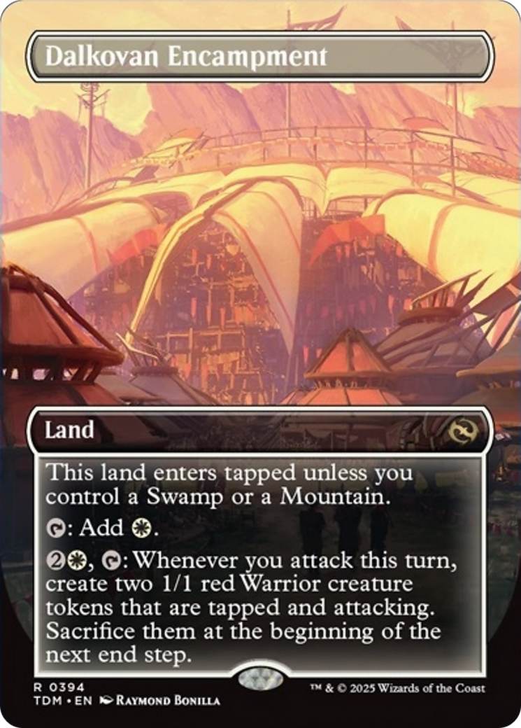 Dalkovan Encampment (Borderless) [Tarkir: Dragonstorm] | The CG Realm