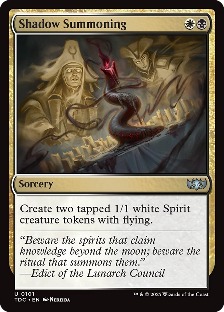 Shadow Summoning [Tarkir: Dragonstorm Commander] | The CG Realm
