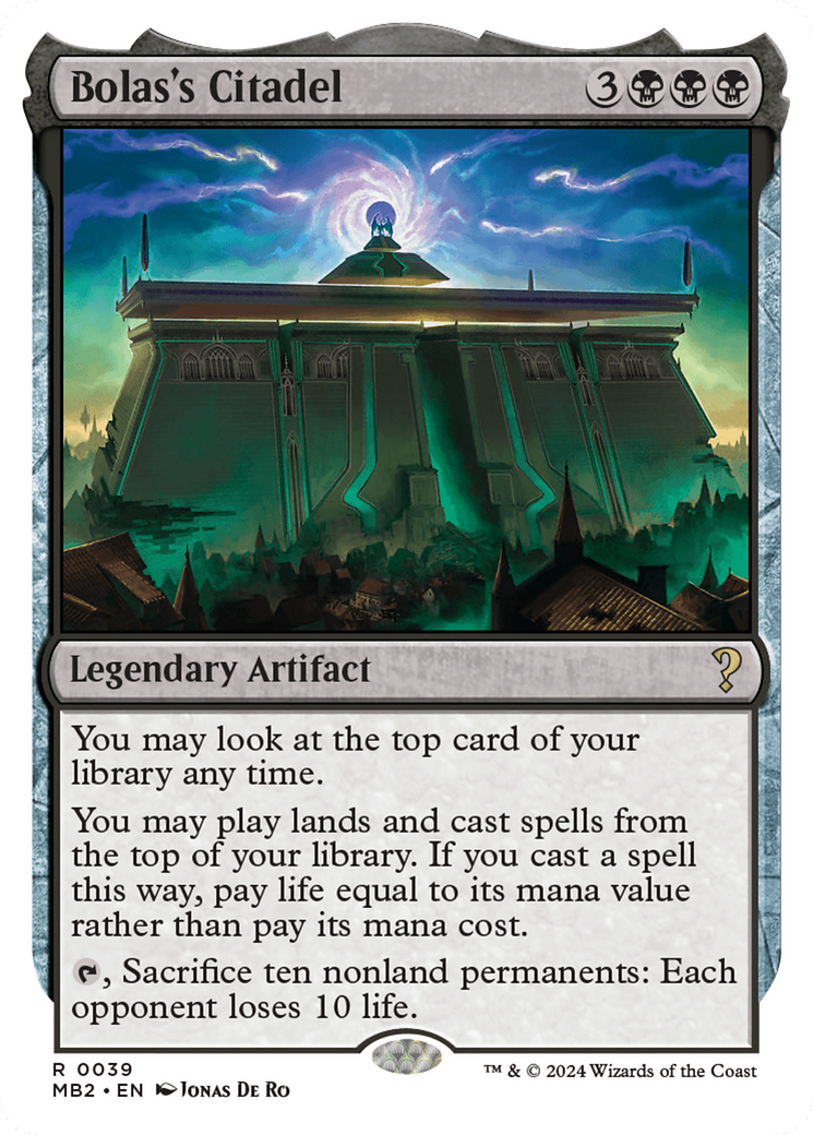 Bolas's Citadel (White Border) [Mystery Booster 2] | The CG Realm