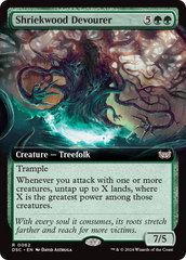 Shriekwood Devourer (Extended Art) [Duskmourn: House of Horror Commander] | The CG Realm