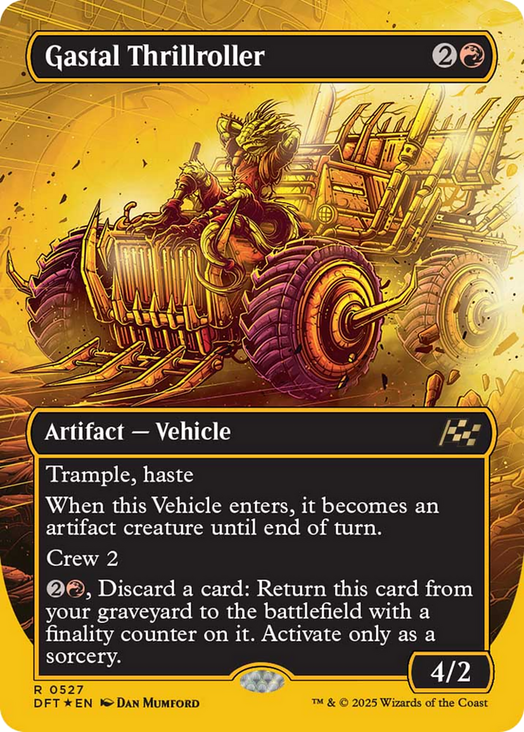 Gastal Thrillroller (Borderless) (First-Place Foil) [Aetherdrift] | The CG Realm