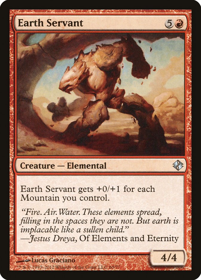 Earth Servant [Duel Decks: Venser vs. Koth] | The CG Realm