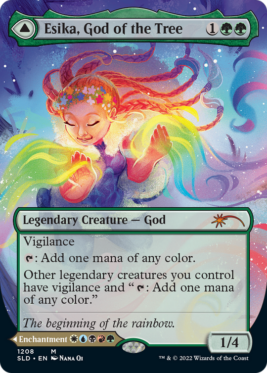 Esika, God of the Tree (Display Commander) - Thick Stock (SLD-1208) - Secret Lair Drop (Borderless)