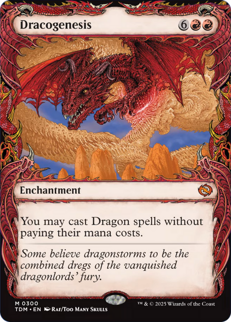 Dracogenesis (0300) (Showcase) [Tarkir: Dragonstorm] | The CG Realm