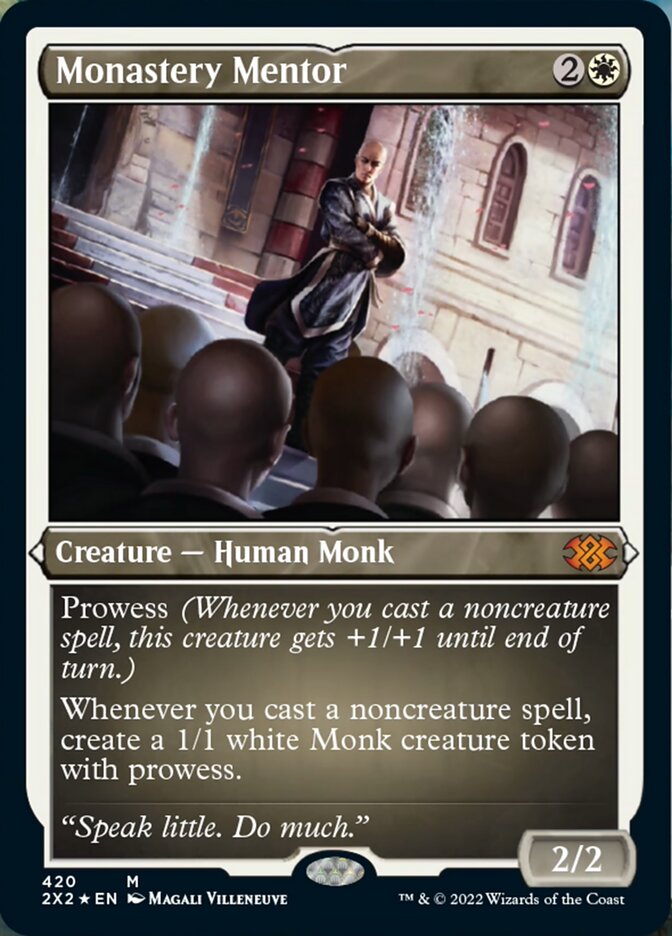 Monastery Mentor (Foil Etched) [Double Masters 2022] | The CG Realm