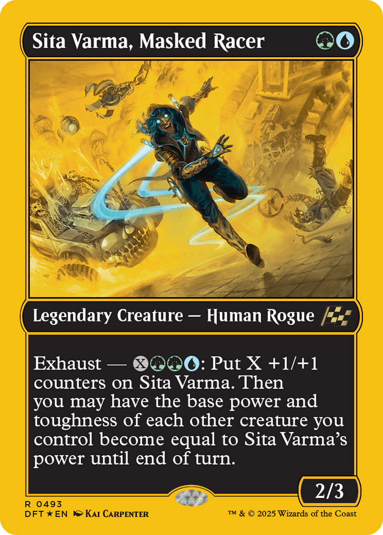 Sita Varma, Masked Racer (First-Place Foil) [Aetherdrift] | The CG Realm