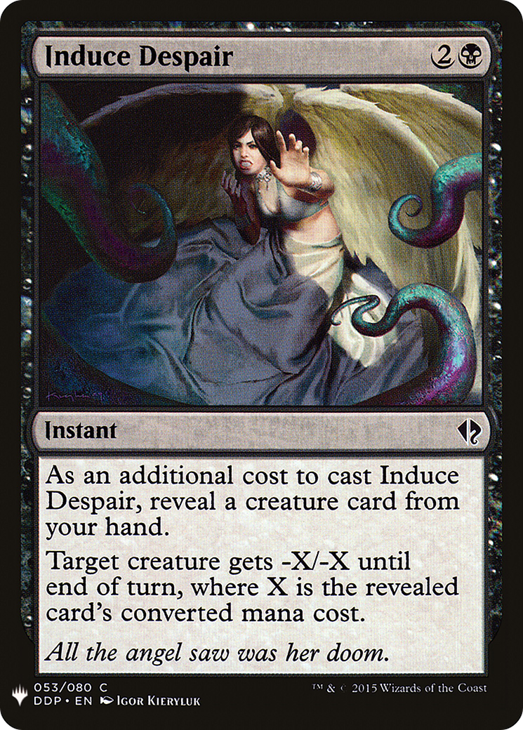 Induce Despair (LIST-DDP-53) - The List