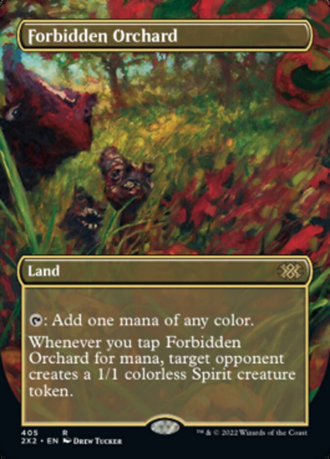 Forbidden Orchard (Borderless Alternate Art) [Double Masters 2022] | The CG Realm