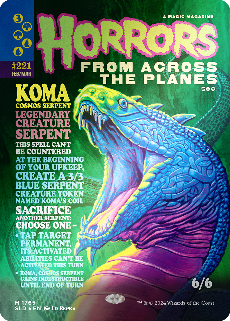 Koma, Cosmos Serpent (Rainbow Foil) [Secret Lair Drop Series] | The CG Realm