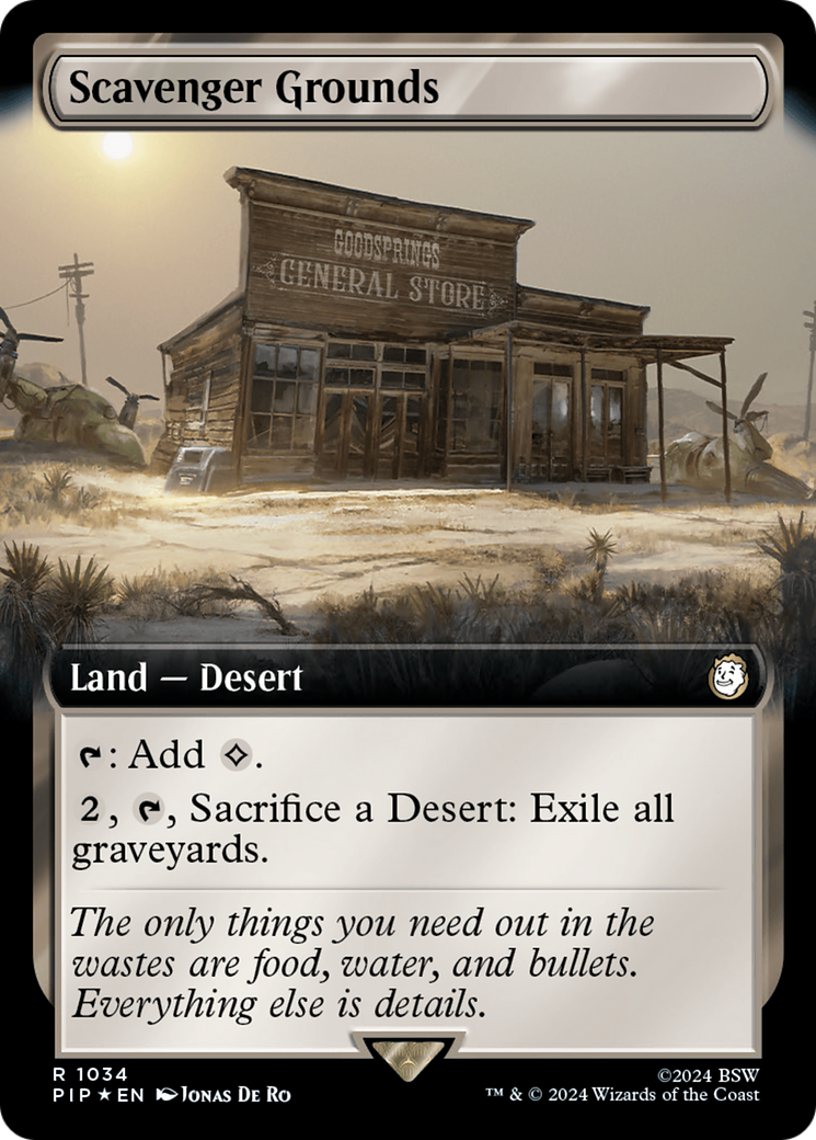 Scavenger Grounds (Extended Art) (Surge Foil) [Fallout] | The CG Realm