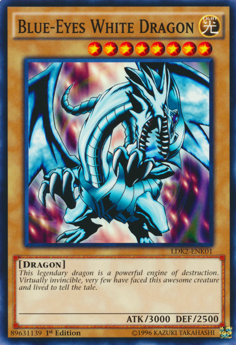 Blue-Eyes White Dragon (Version 1) [LDK2-ENK01] Common | The CG Realm