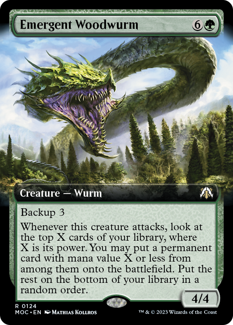 Emergent Woodwurm (Extended Art) [March of the Machine Commander] | The CG Realm