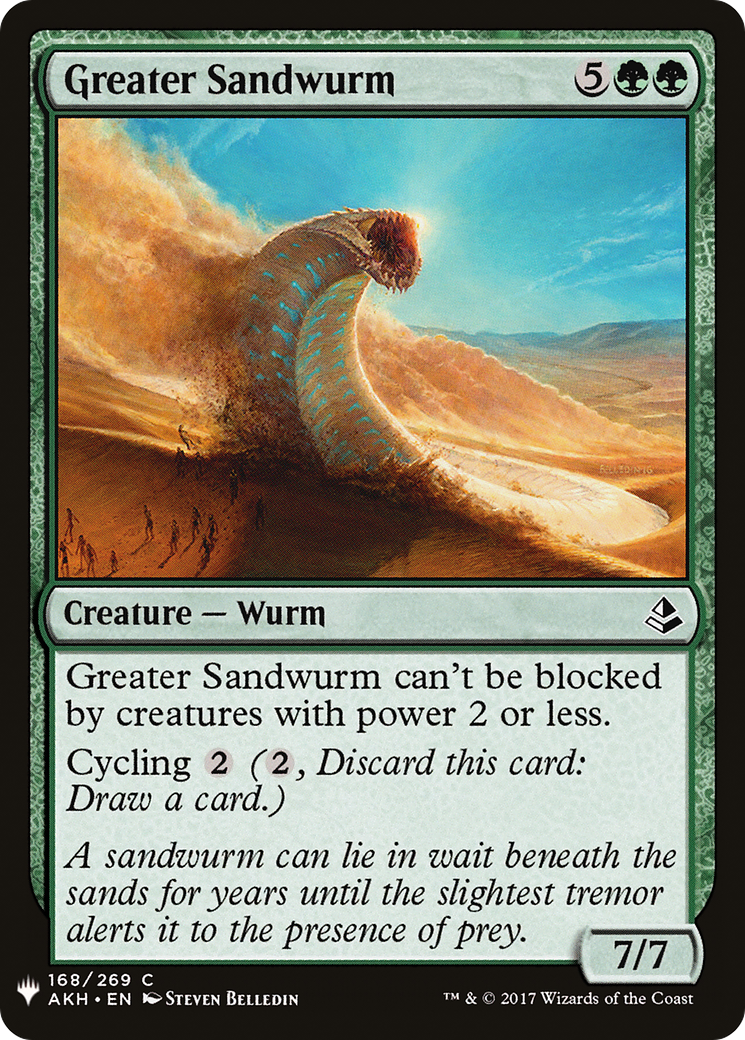 Greater Sandwurm (LIST-AKH-168) - The List