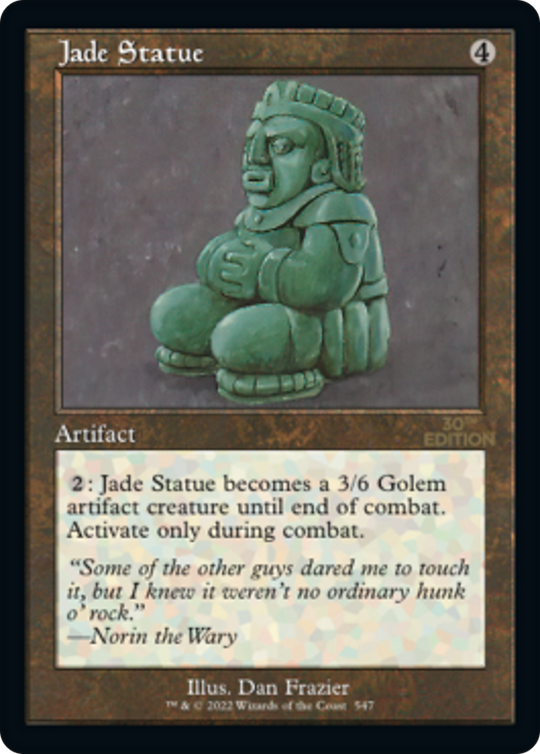 Jade Statue (Retro Frame) (30A-547) - 30th Anniversary Edition