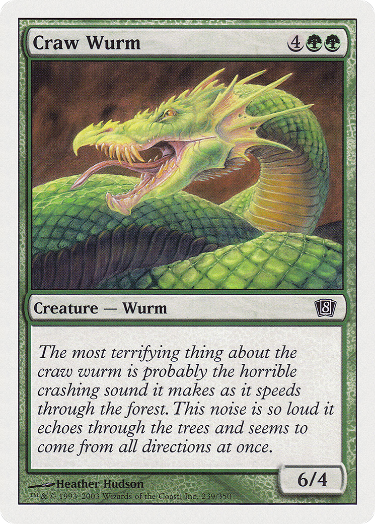 Craw Wurm (8ED-239) - 8th Edition